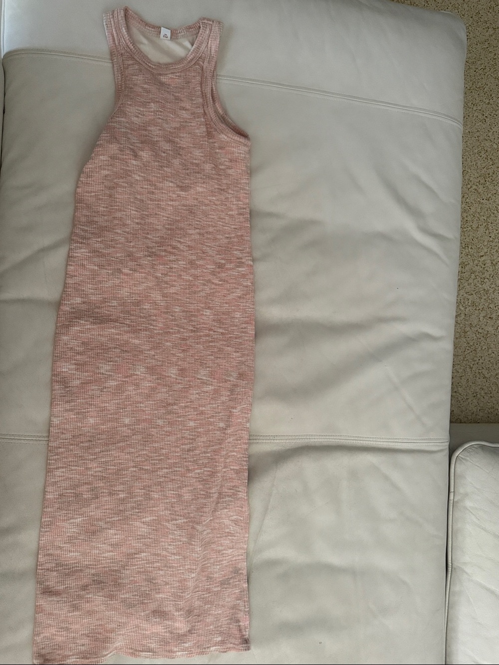 Old Navy Tank Maxi Dress in Heathered Light Pink